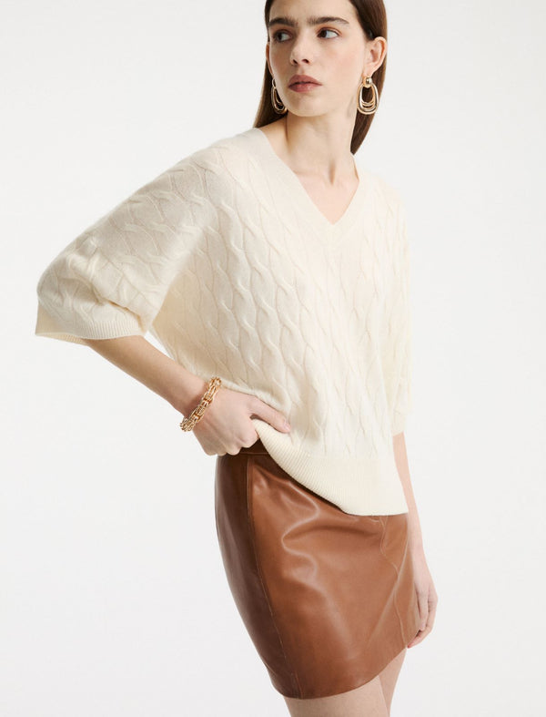 Oversized wool and cashmere jumper