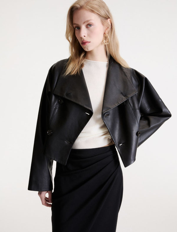 Nappa leather jacket