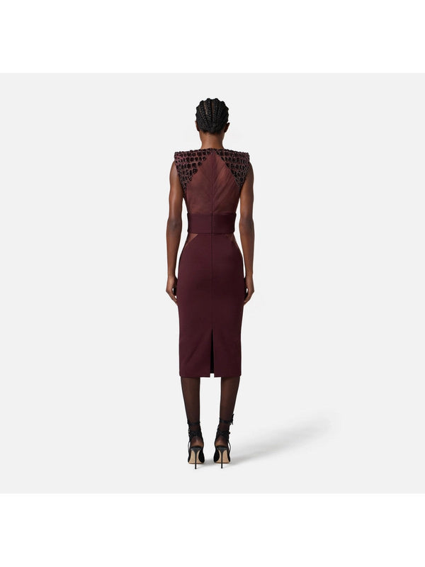 ELISABETTA FRANCHI Abito Donna AB83457E2 EA4 MERLOT
