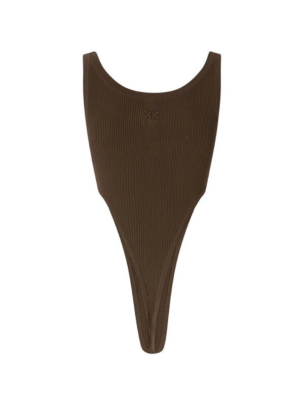 PINKO Body aus geripptem Strick