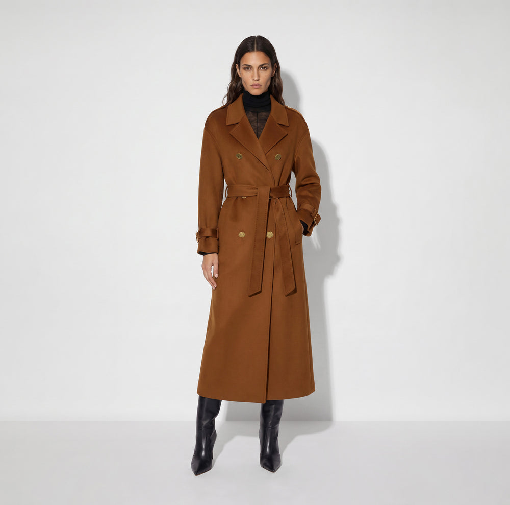 Coat in double cloth
