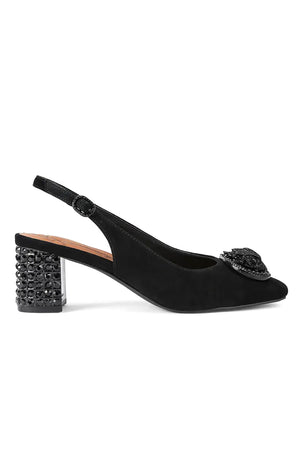 Γοβες Chelsea Block Slingback 6008000209 00-black