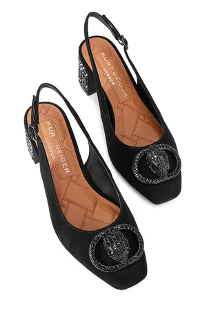 Γοβες Chelsea Block Slingback 6008000209 00-black