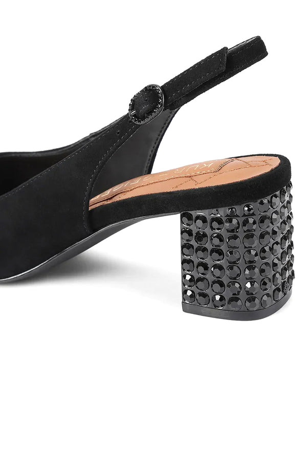Γοβες Chelsea Block Slingback 6008000209 00-black