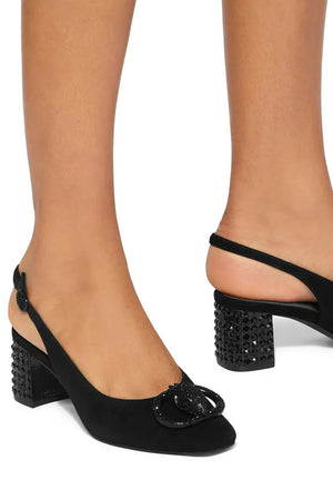 Γοβες Chelsea Block Slingback 6008000209 00-black