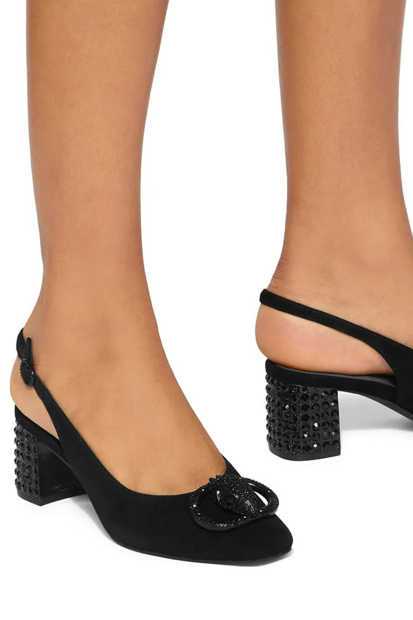 Γοβες Chelsea Block Slingback 6008000209 00-black
