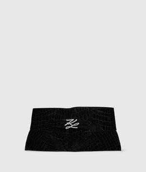 K/Autograph croco corset belt