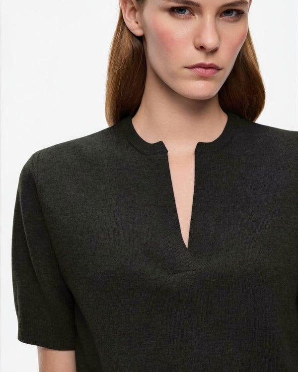 PINKO Maglia con scollo a V in lana e cashmere