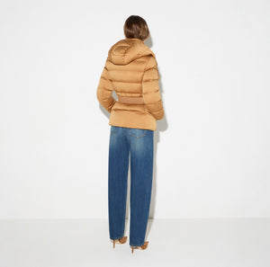 Down jacket in voile fabric