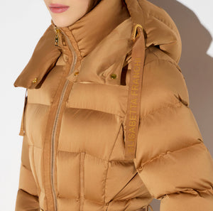 Down jacket in voile fabric