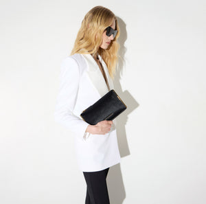 Cowhide clutch bag