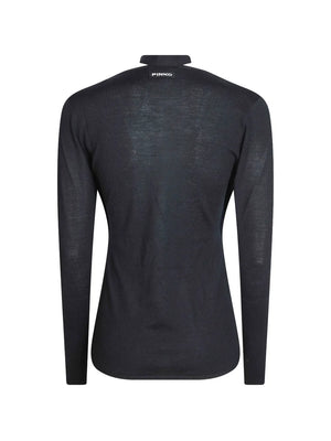PINKO Sweater with lace trim