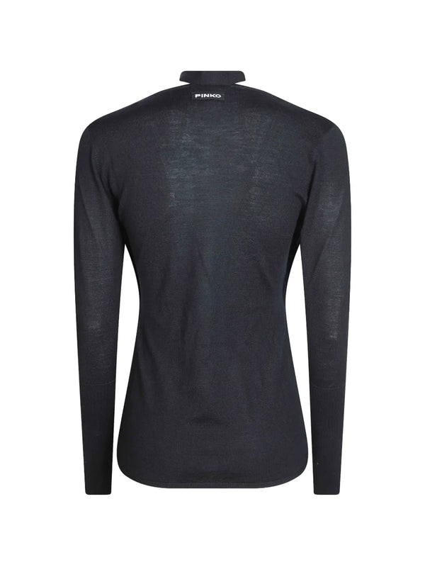 PINKO Sweater with lace trim