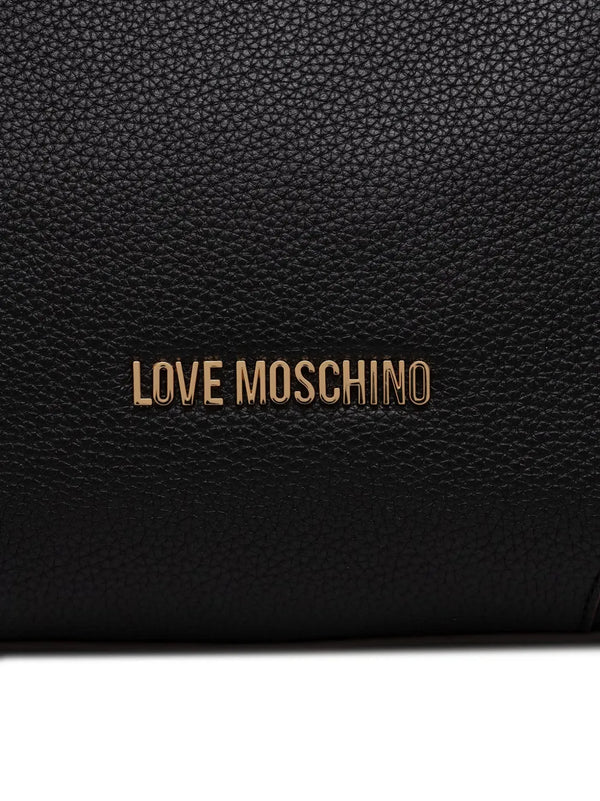 Love Moschino grained-effect handbag with buckle