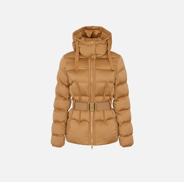 Down jacket in voile fabric