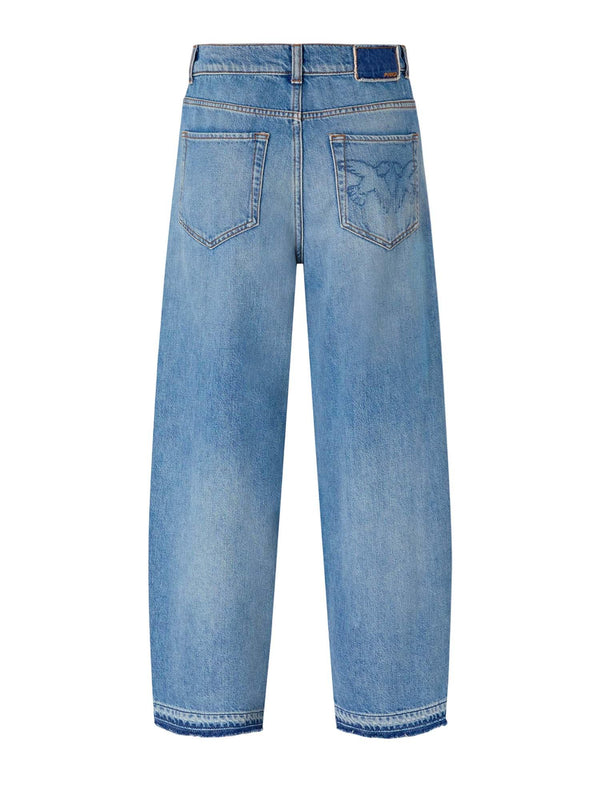 Pinko Estelle Egg Dirty Blue Denim 103857A341 - 743104