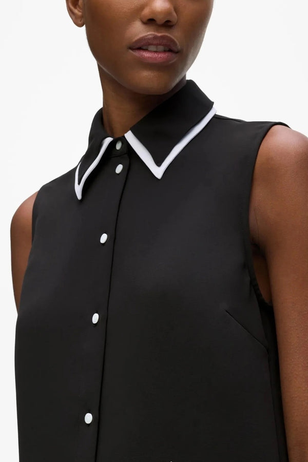 Πουκαμισο Contrast Sleeveless B3W11015 999 black