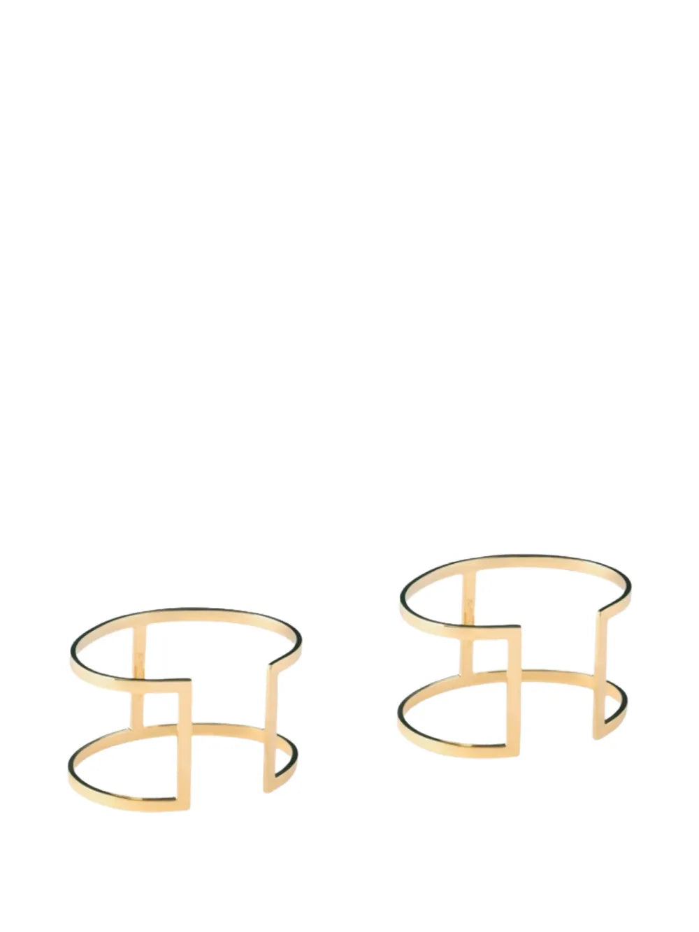 Elisabetta Franchi set of two gold-tone metal bracelets