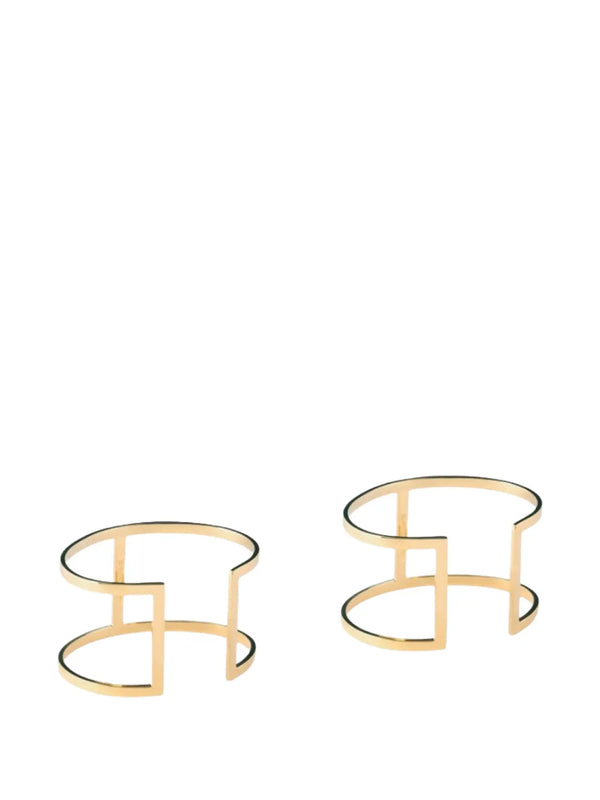 Elisabetta Franchi set of two gold-tone metal bracelets