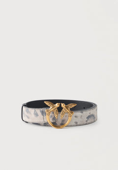 LOVE BERRY BELT LOW CROSTA - Belt - avorio/nero/beige/antique gold-coloured