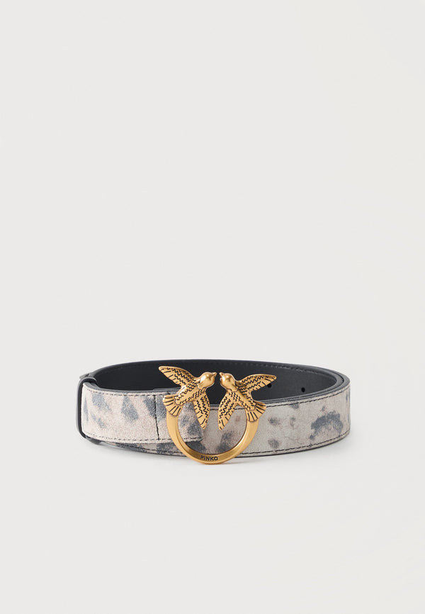 LOVE BERRY BELT LOW CROSTA - Belt - avorio/nero/beige/antique gold-coloured