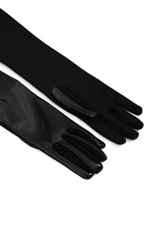 Elisabetta Franchi Long Logo Gloves