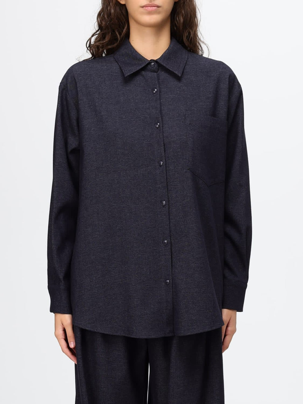Eleh Relaxed Fit Long-Sleeved Jersey Shirt