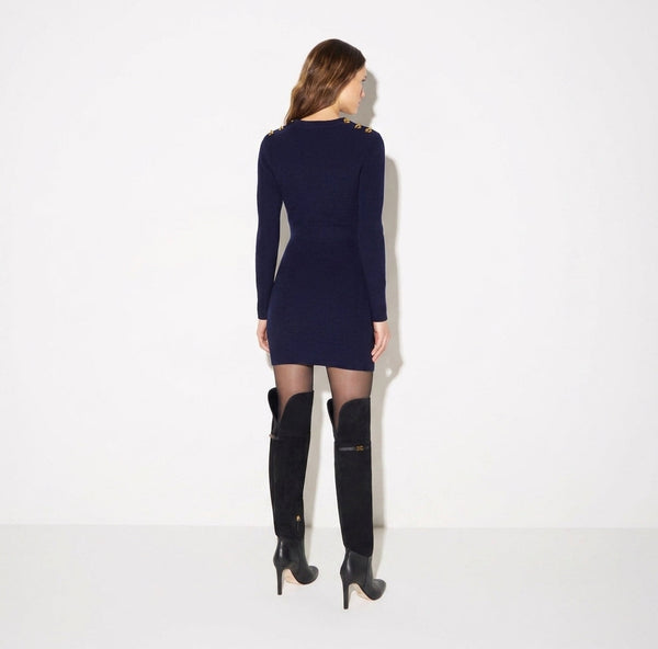 ELISABETTA FRANCHI Abito in maglia AM13S66E2 Blu Notte