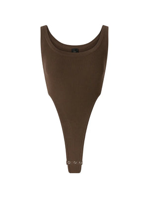 PINKO Body aus geripptem Strick