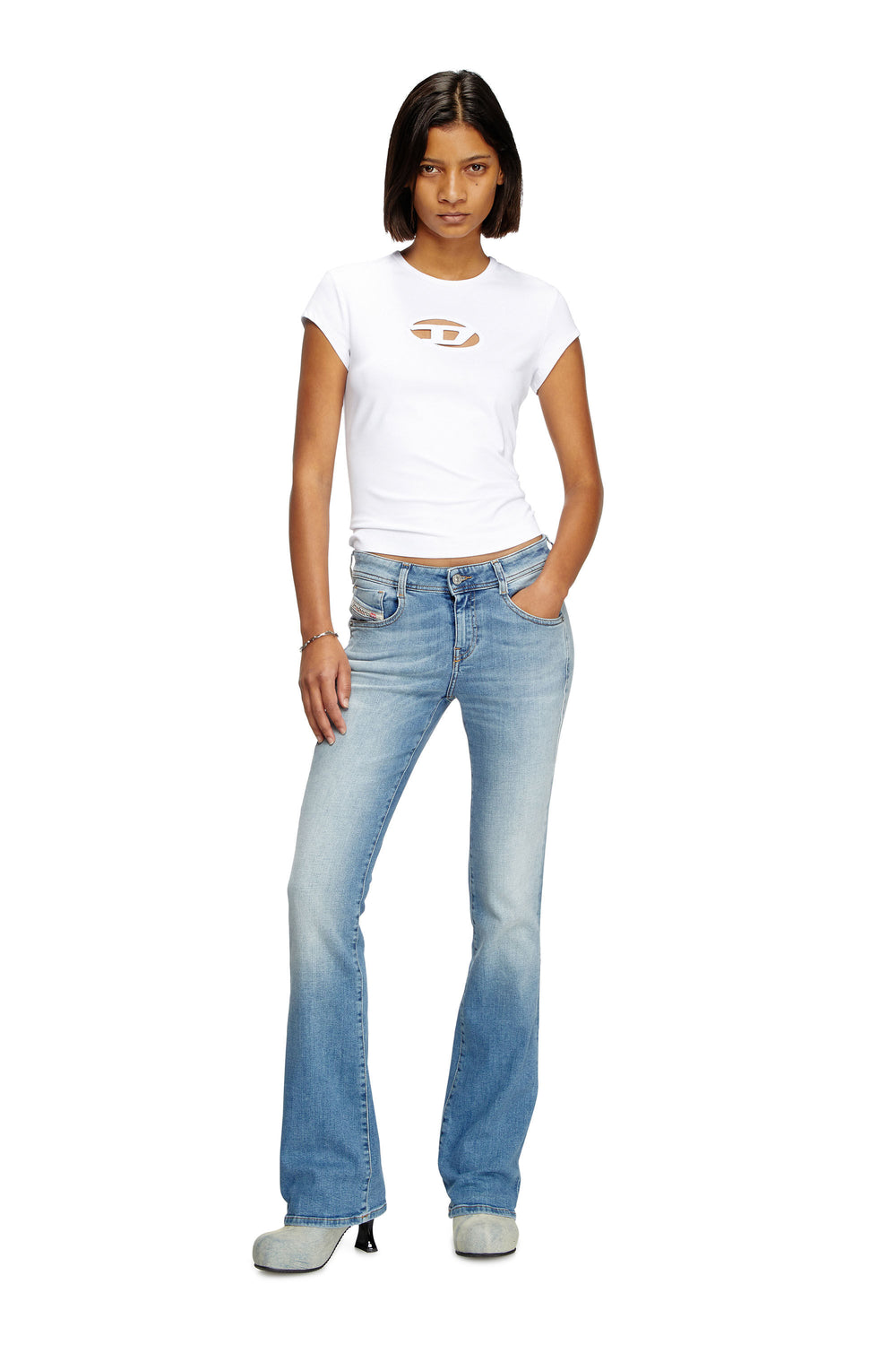 T-shirt with Oval D logo
