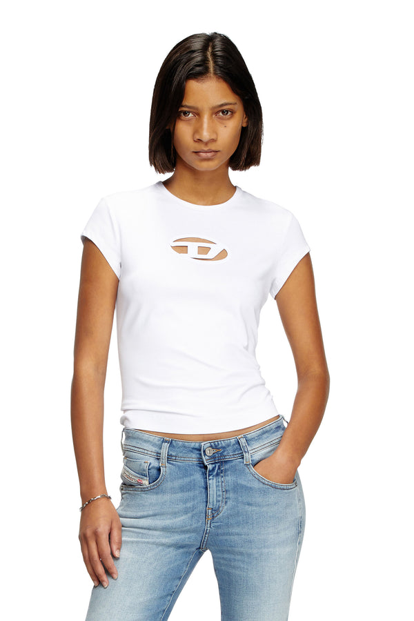 T-shirt with Oval D logo