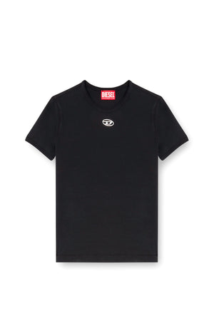 Slim T-shirt with metallic Oval D