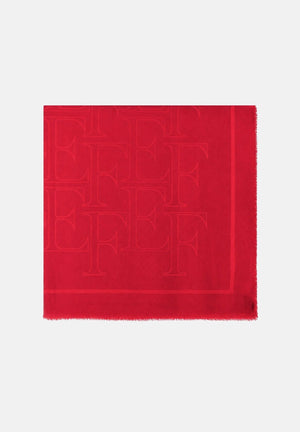ELISABETTA FRANCHI Women's Red Passion Red Viscose Scarf