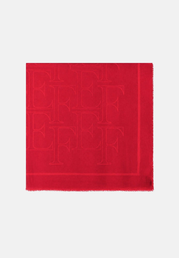 ELISABETTA FRANCHI Women's Red Passion Red Viscose Scarf