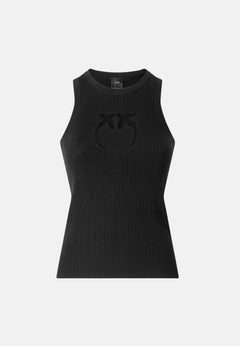 PINKO Maglia NEWCASTLE Nero Limousine da donna con logo Love bird.