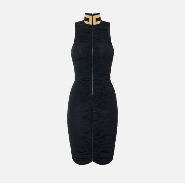 Dress in lightweight crêpe jersey fabric