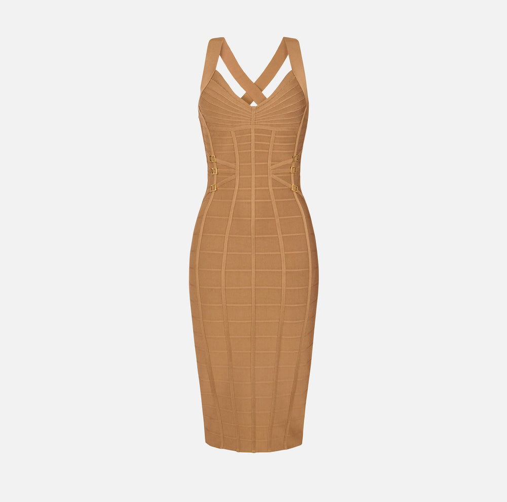 Knit 3D pencil dress