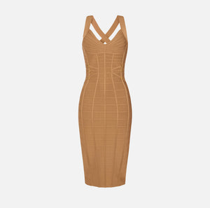 Knit 3D pencil dress