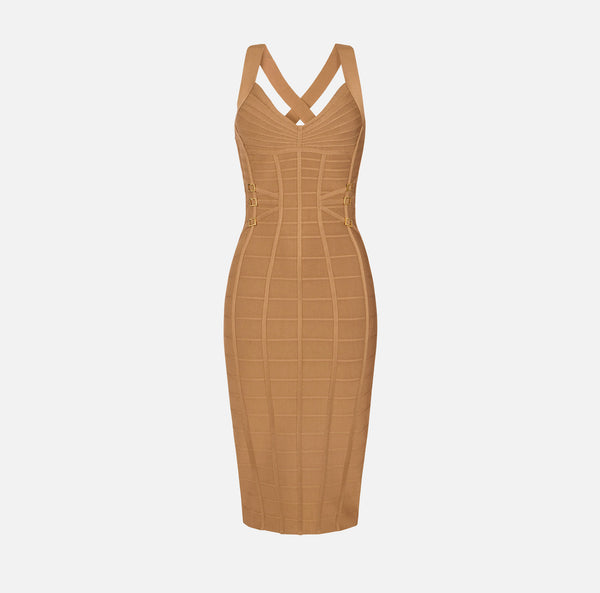 Knit 3D pencil dress