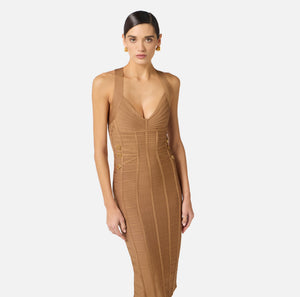 Knit 3D pencil dress
