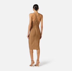 Knit 3D pencil dress
