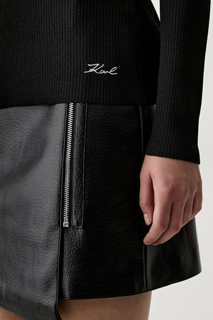 Karl Lagerfeld φούστα μαύρη απλή B3W12012