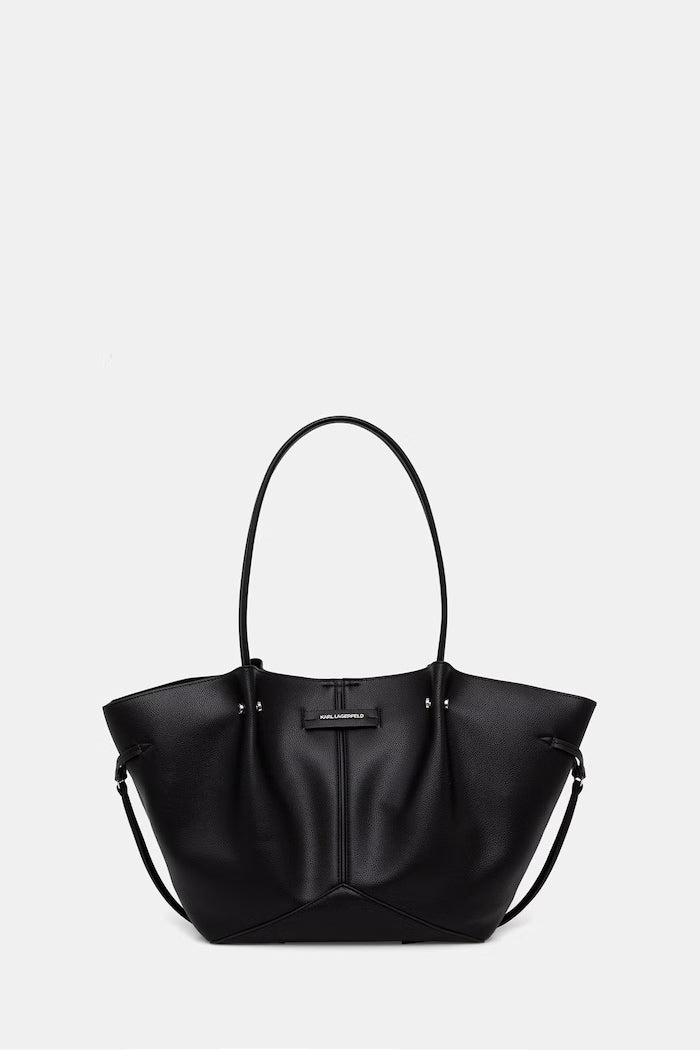 Karl Lagerfeld Tote γυναικεία από απομίμηση δέρματος μαύρη B3W30347