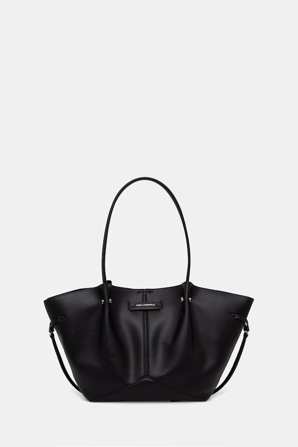 Karl Lagerfeld Tote γυναικεία από απομίμηση δέρματος μαύρη B3W30347