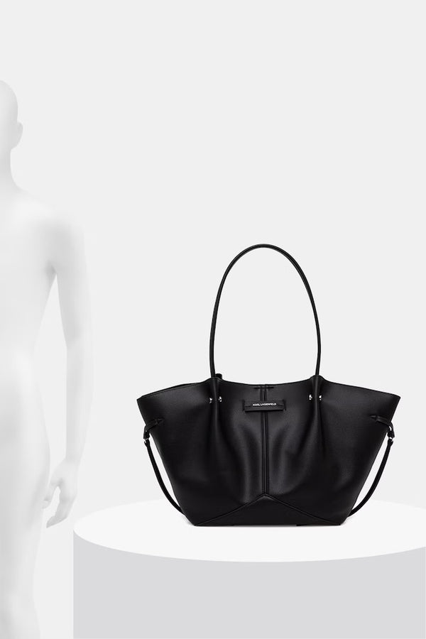 Karl Lagerfeld Tote γυναικεία από απομίμηση δέρματος μαύρη B3W30347