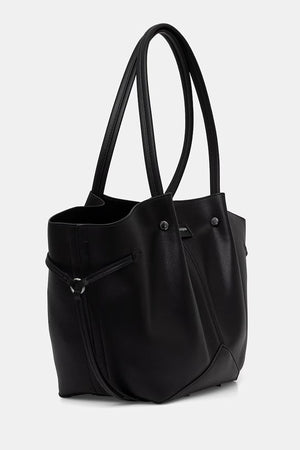 Karl Lagerfeld Tote γυναικεία από απομίμηση δέρματος μαύρη B3W30347