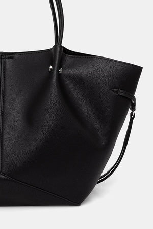 Karl Lagerfeld Tote γυναικεία από απομίμηση δέρματος μαύρη B3W30347