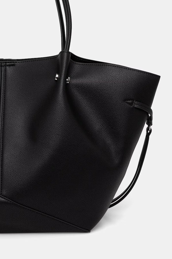 Karl Lagerfeld Tote γυναικεία από απομίμηση δέρματος μαύρη B3W30347