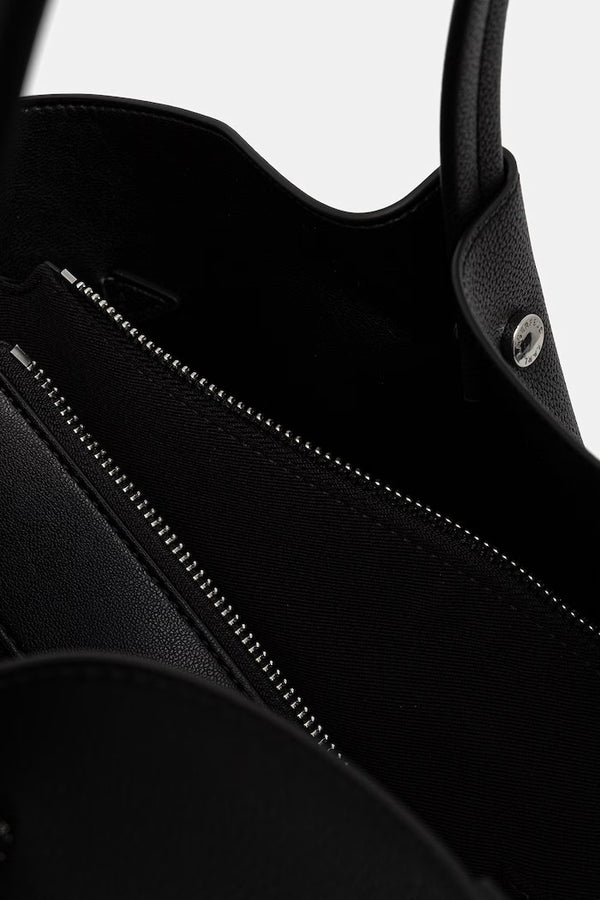 Karl Lagerfeld Tote γυναικεία από απομίμηση δέρματος μαύρη B3W30347