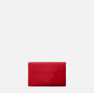 Velvet shoulder bag with crocodile print